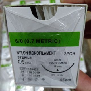 Chỉ phẫu thuật thẩm mỹ nylon 6/0