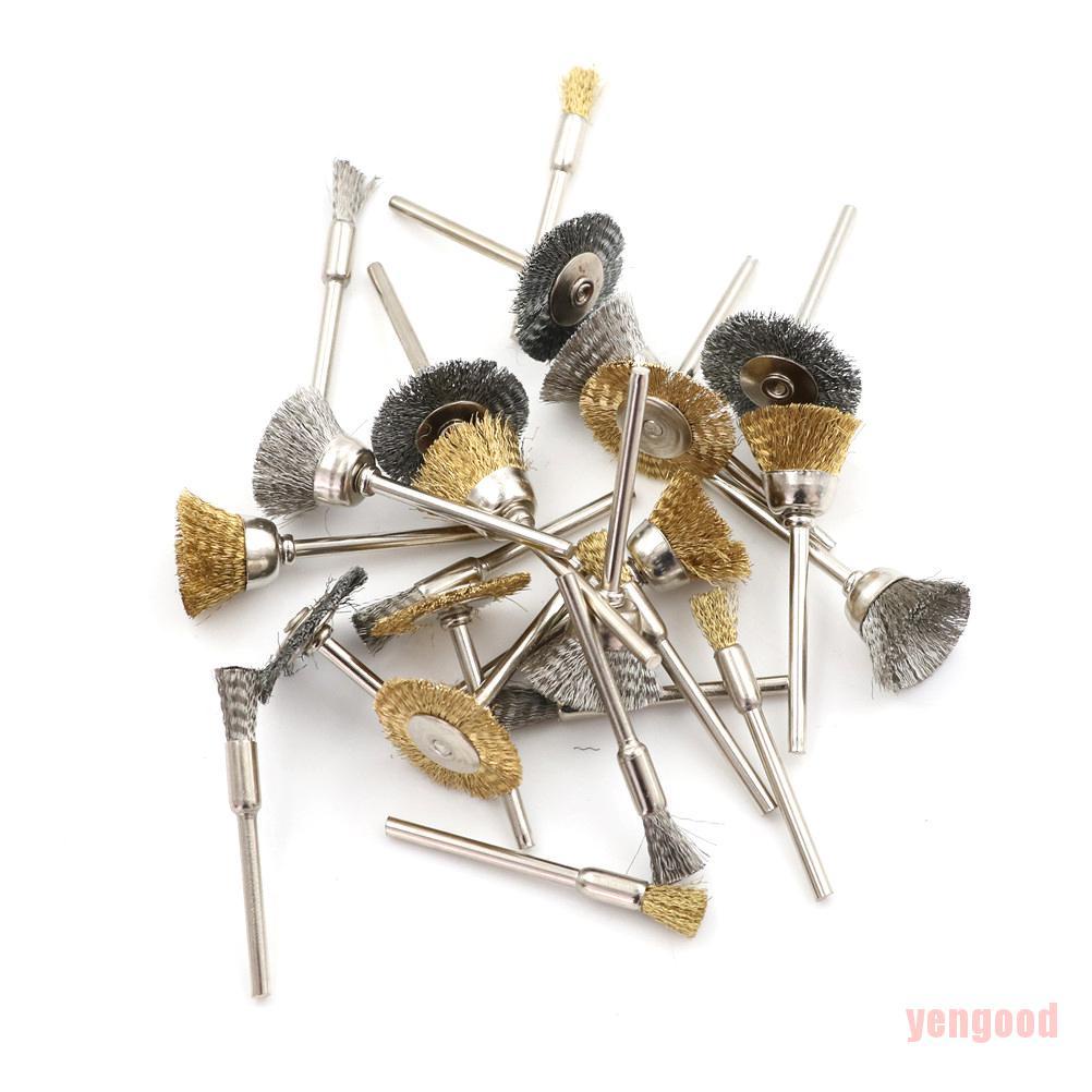 Bộ 24 Cọ Đánh Bóng Điện Bằng Đồng Chất Lượng Cao