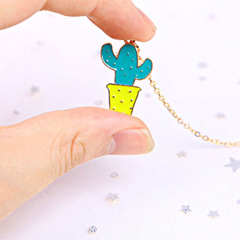 Wer Kẹp Giấy Đánh Dấu Trang Sách Mặt Cây Xương Rồng Sáng Tạo Cho Thợ Làm Việc Bạn Giáng