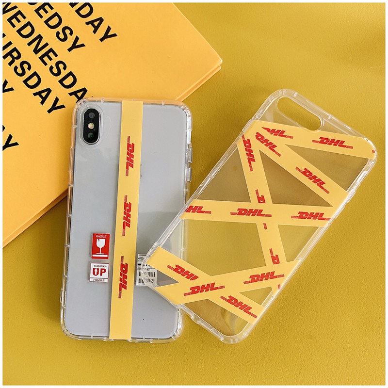 Ôp Điện Thoại Silicon Dẻo Họa Tiết dhl Độc Đáo Cho iphone 14 pro x xs max xr 11 12 pro max 13 mini 6s 7 8 plus se2 Ốp