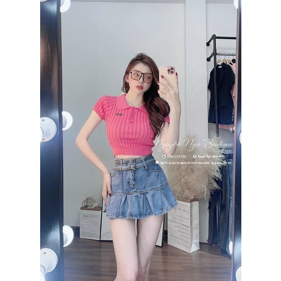 ÁO LEN THỪNG CỔ ĐỨC TAG NGỰC MS95771