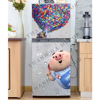 Decal dán Tủ Lạnh Pig 2022  chất liệu cao cấp