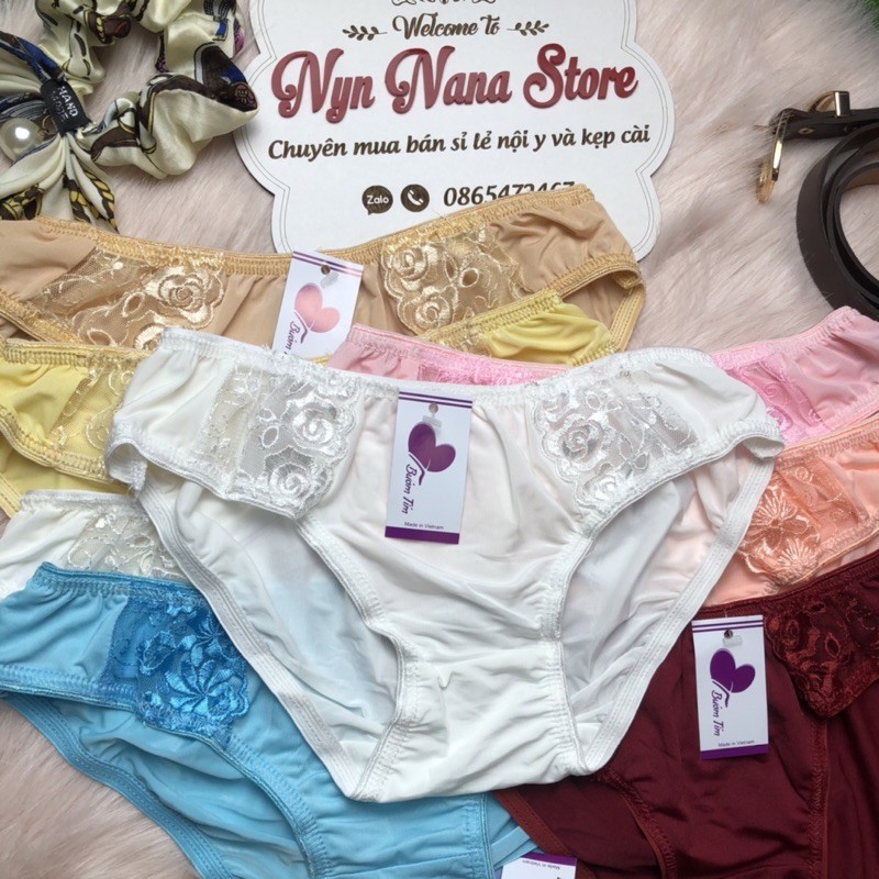 Quần chip thun phối ren nhẹ, quần lót đẹp (QNR5) [Rẻ vô địch [Chính hãng