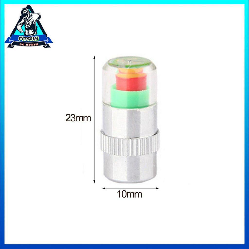 Set 4 nắp van cảnh báo áp suất lốp xe hơi