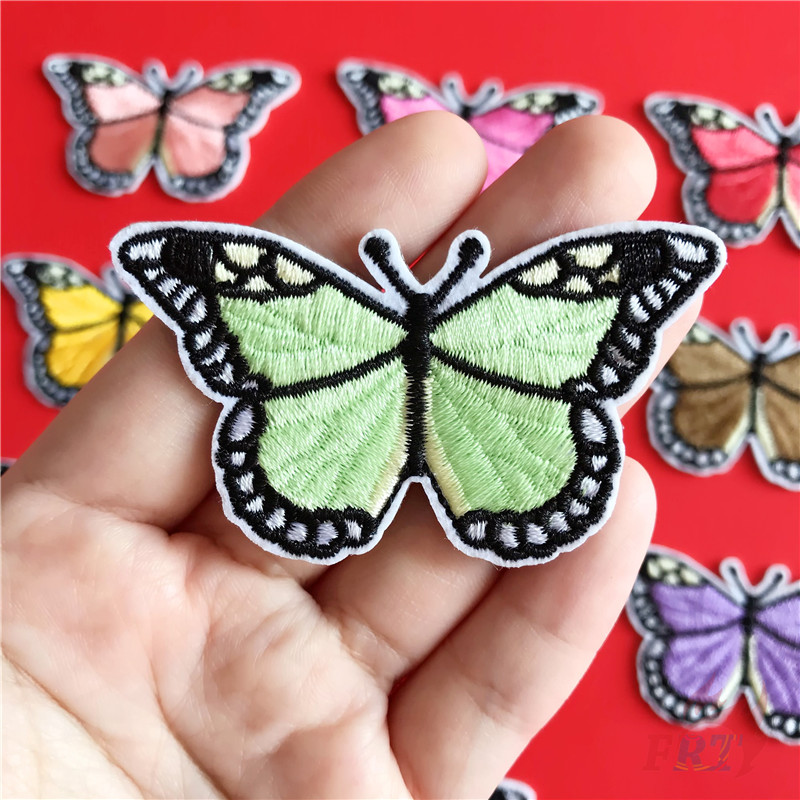 BUTTERFLY 1 Sticker Ủi Thêu Hình Bươm Bướm Nhiều Màu Sắc