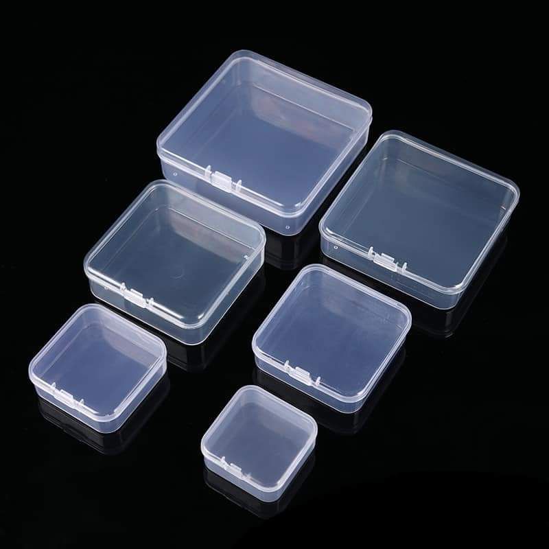 Sỉ 100 hoặc 200 hộp mini trong suốt tùy phân loại HÀNG KHÔNG BAO BÌ đựng phụ kiện.