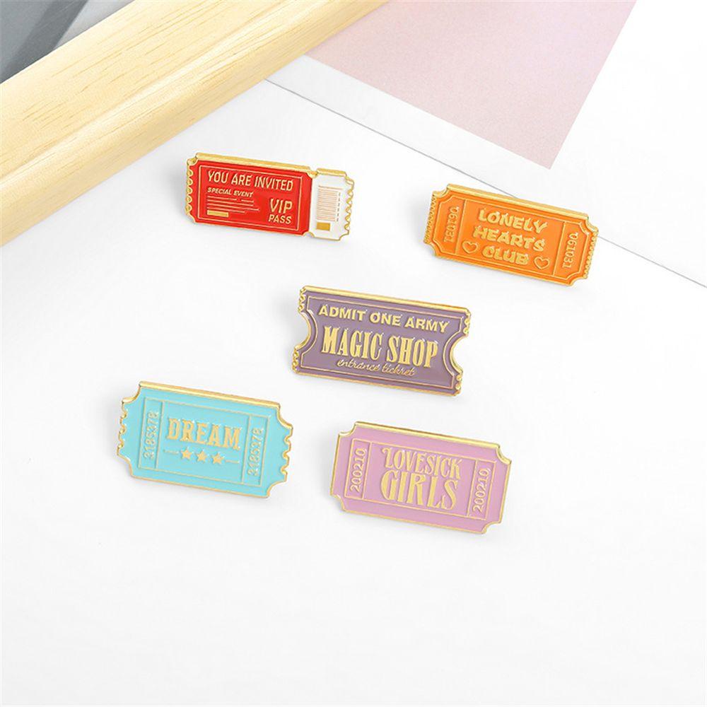 Ghim Cài Áo Tráng Men In Chữ You Are Invited Magic Shop
