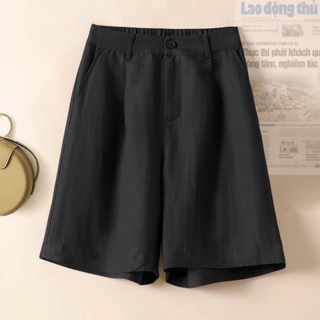 Quần Short Đũi cạp cao EVA