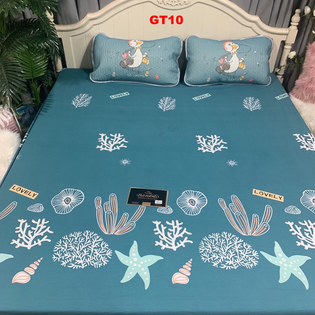 Ga chống thấm Cotton cao cấp Nano kháng khuẩn Loại tốt hàng đẹp GT09 nằm trực tiếp không nóng không bí