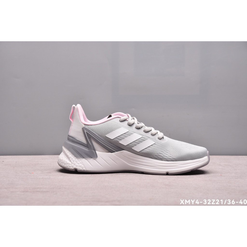 Giày Thể Thao Adidas Phối Lưới Màu Xám Hồng Thời Trang Cho Nữ