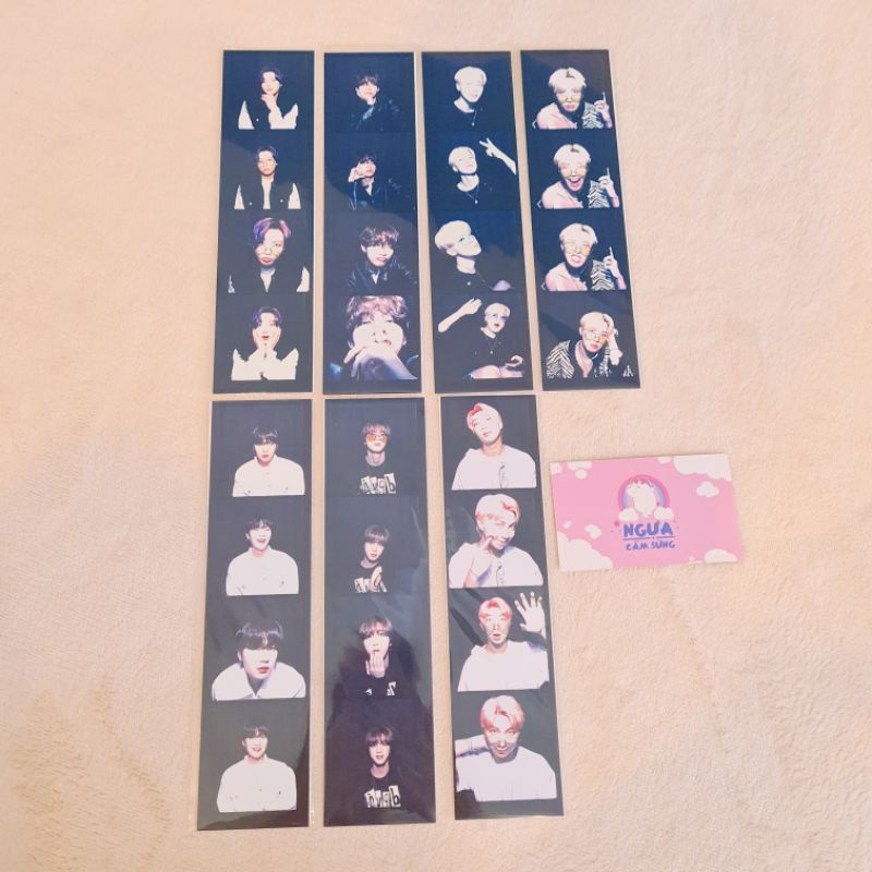 Quà Pre-Order Butter - Photostrip và Set Card các thành viên BTS