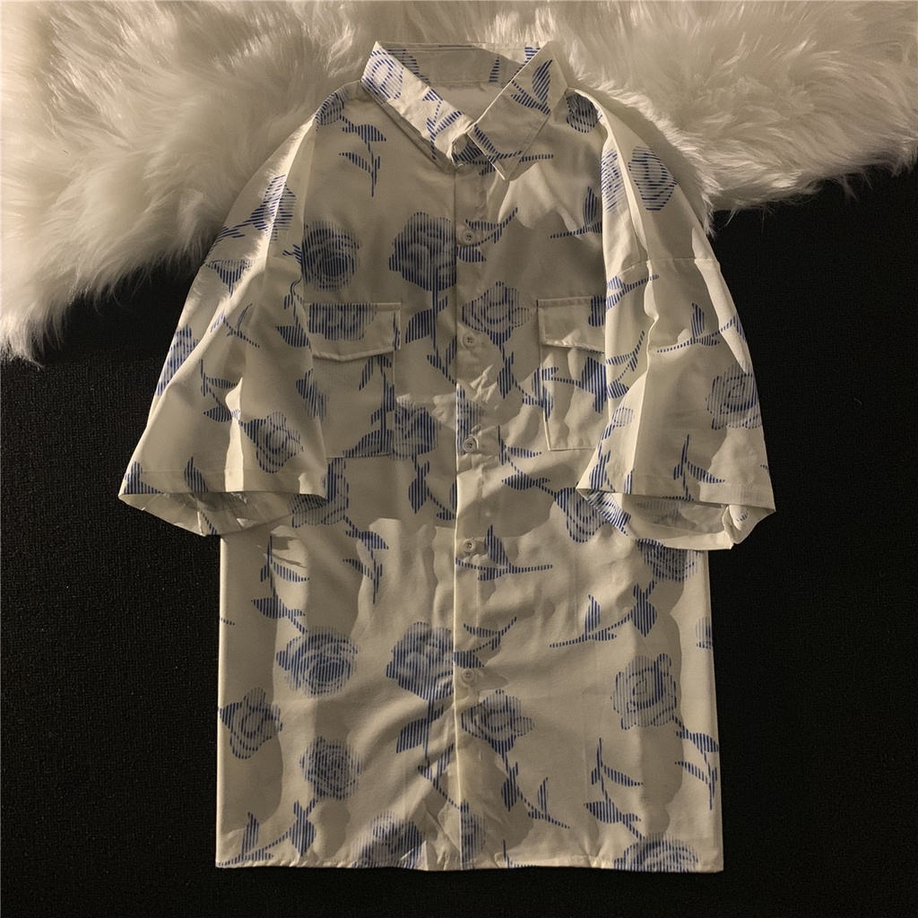 NRVP Áo sơ mi tay ngắn dáng rộng phong cách Hàn Quốc 2021 thời trang mùa hè mới dành cho nữ