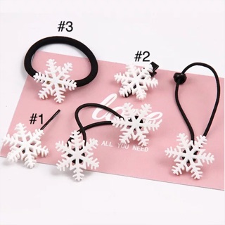 Kẹp tóc/dây buộc tóc bông tuyết