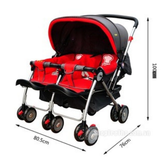 123  Xe đẩy đôi baobaohao 703A