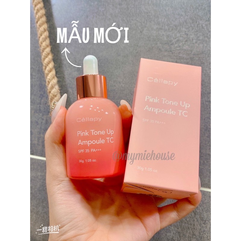 Tinh Chất Dưỡng Trắng Căng Bóng Nâng Tông Da CELLAPY PINK TONE UP AMPOULE | BigBuy360 - bigbuy360.vn