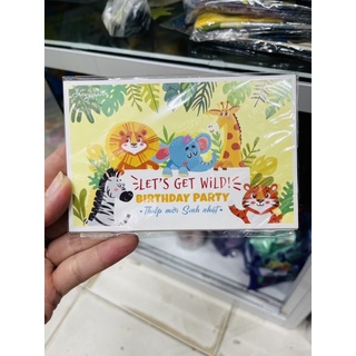 Thiệp mời sinh nhật tập 7 tờ