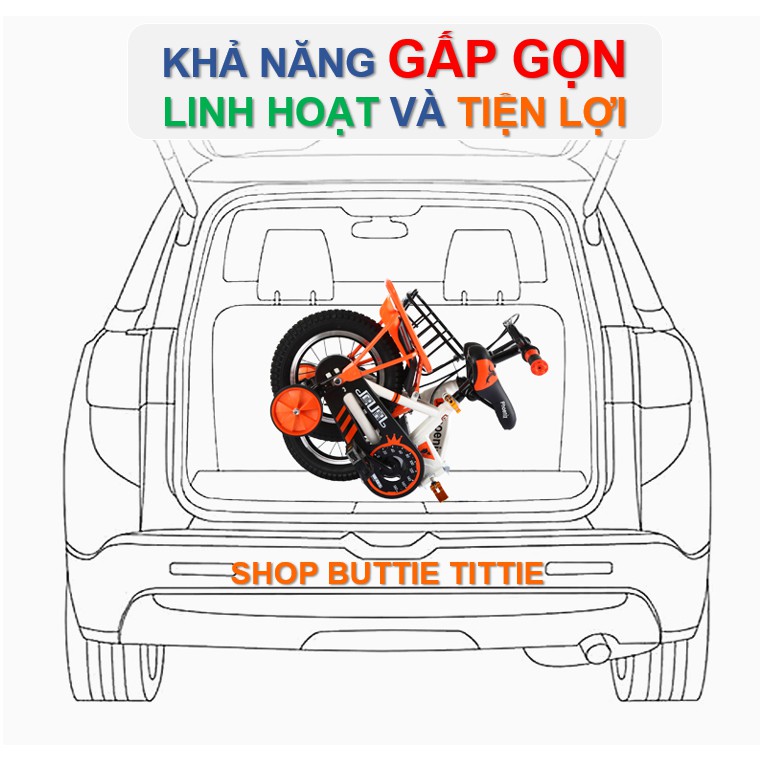 XE ĐẠP TRẺ EM CAO CẤP (GẤP GỌN ĐƯỢC) THƯƠNG HIỆU PHOENIX CHÍNH HÃNG (hàng order nước ngoài, 12-15 ngày giao hàng)