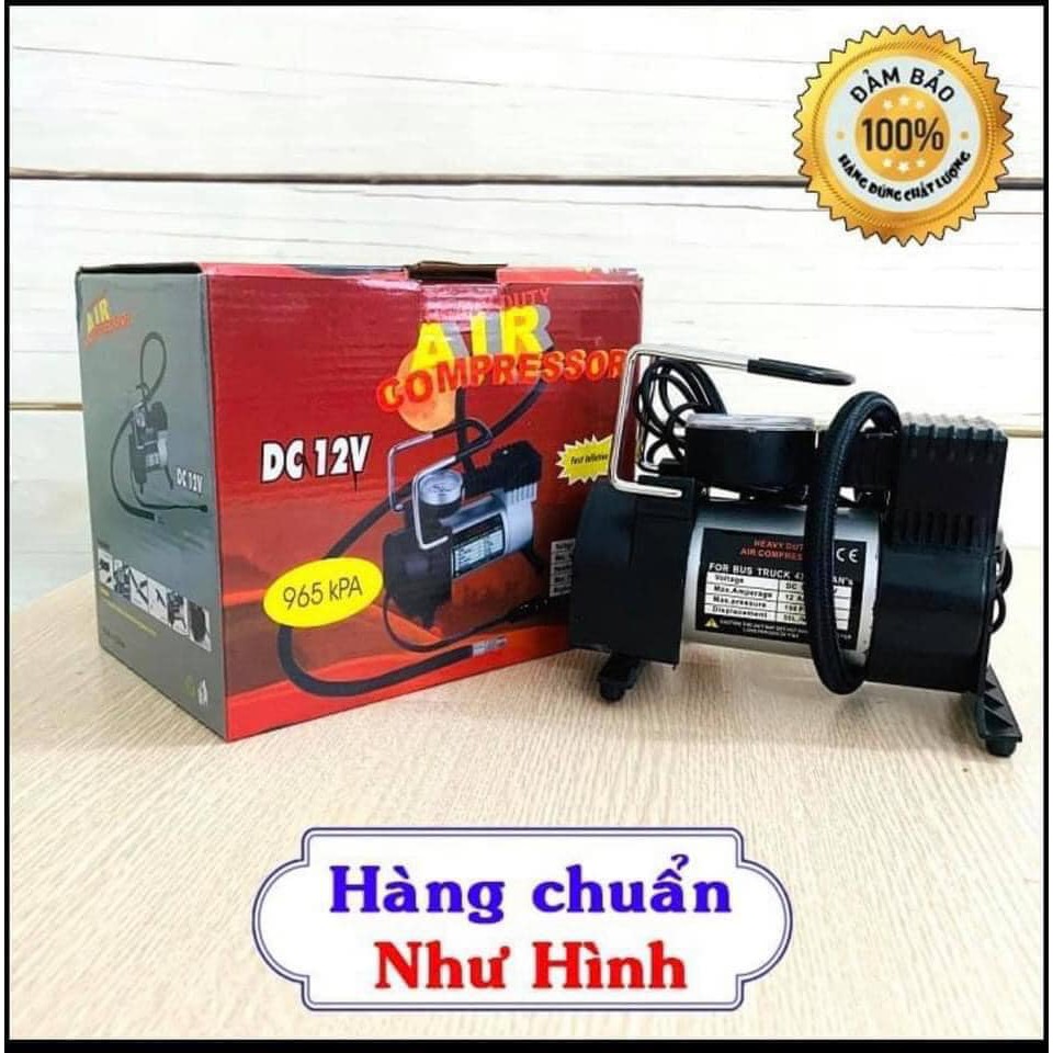 Bơm lốp, bơm hơi điện ô tô xe máy mini 12V -220V