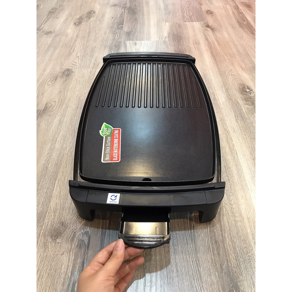 Bếp nướng điện LOCK &amp; LOCK Electric Grill EJG232, 220-240V, 50/60Hz, 1800W-2200W - Màu đen