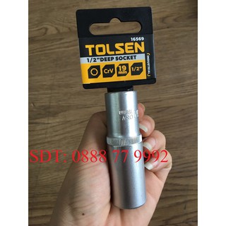 Đầu típ lục giác dài 1/2'' 19mm tolsen 16569