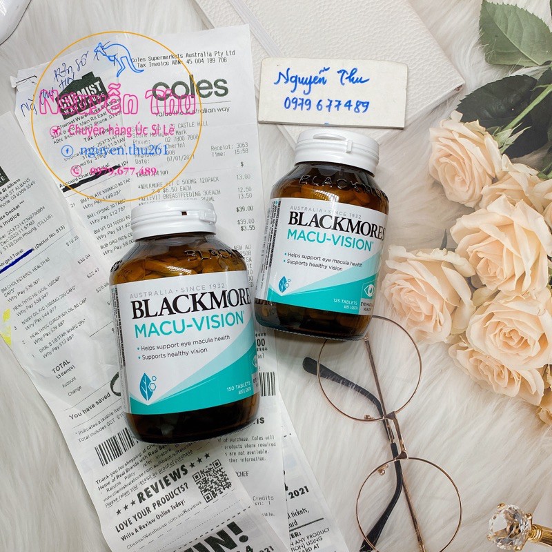 Viên uống bổ mắt Macu-Vision Blackmores ÚC 150 viên (Hàng chemist sale đủ bill)