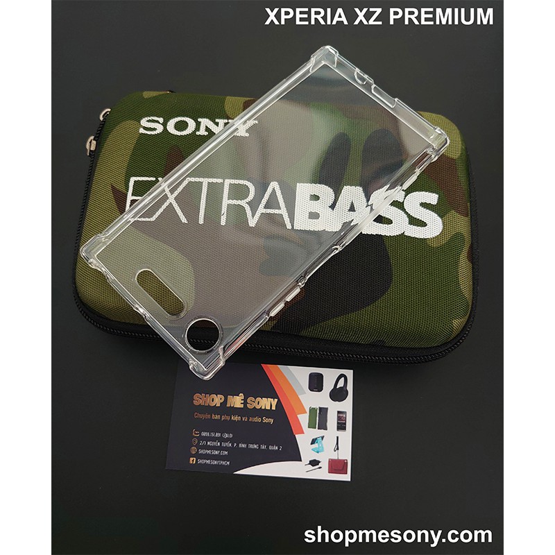 Sony Xperia XZ Premium - Ốp lưng trong suốt 4 góc chống sốc cao cấp