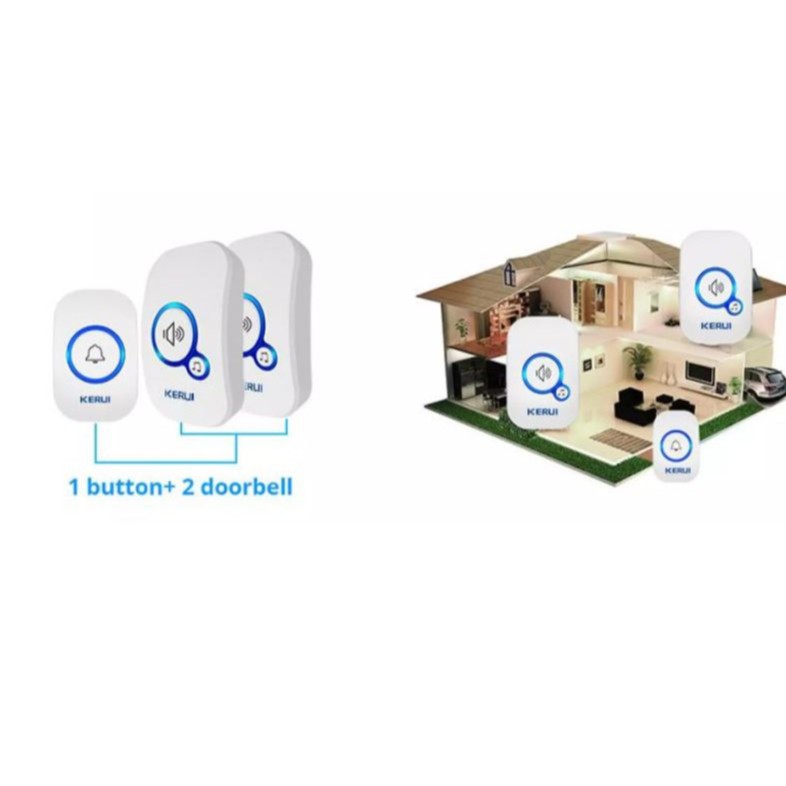 Chuông Cửa Không Dây Thông Minh KERUI M577 - Thu phát sóng RF 433MHz - Tín Hiệu Mạnh, BẢO HÀNH 12 THÁNG