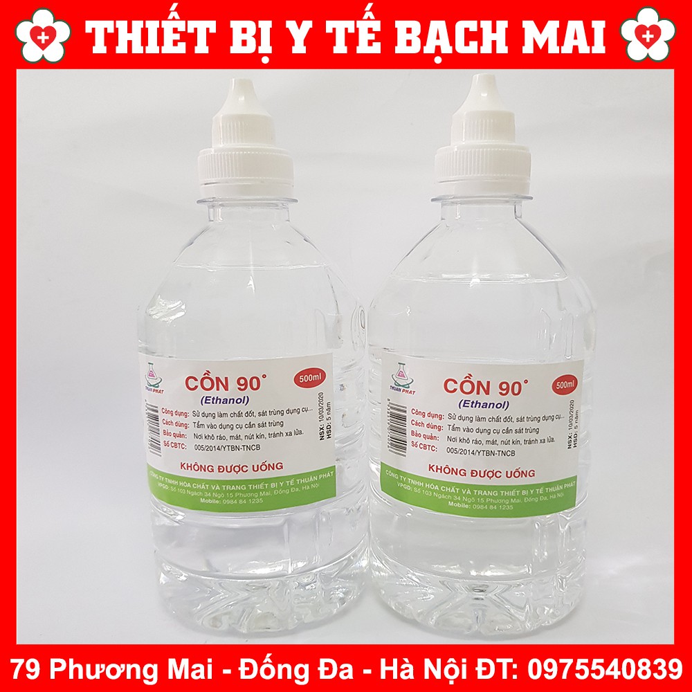 Cồn Y Tế 70, 90 Độ Sát Khuẩn 500ml