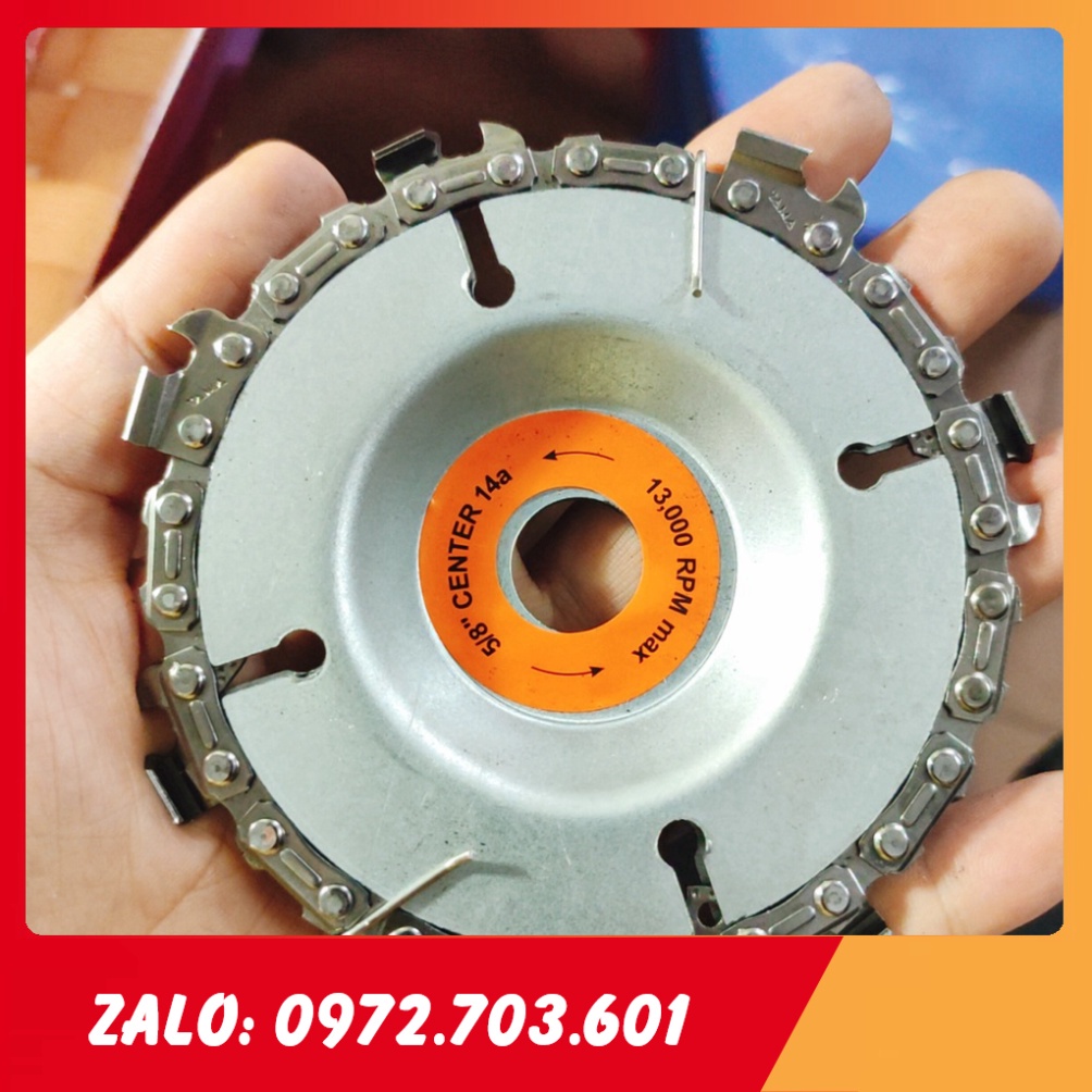 [RẺ NHẤT] Đĩa cưa xích, lưỡi cưa xích cắt gỗ, phay phá gỗ đa năng gắn máy mài 4 inch, 7 răng/22 răng [GIÁ TỐT]