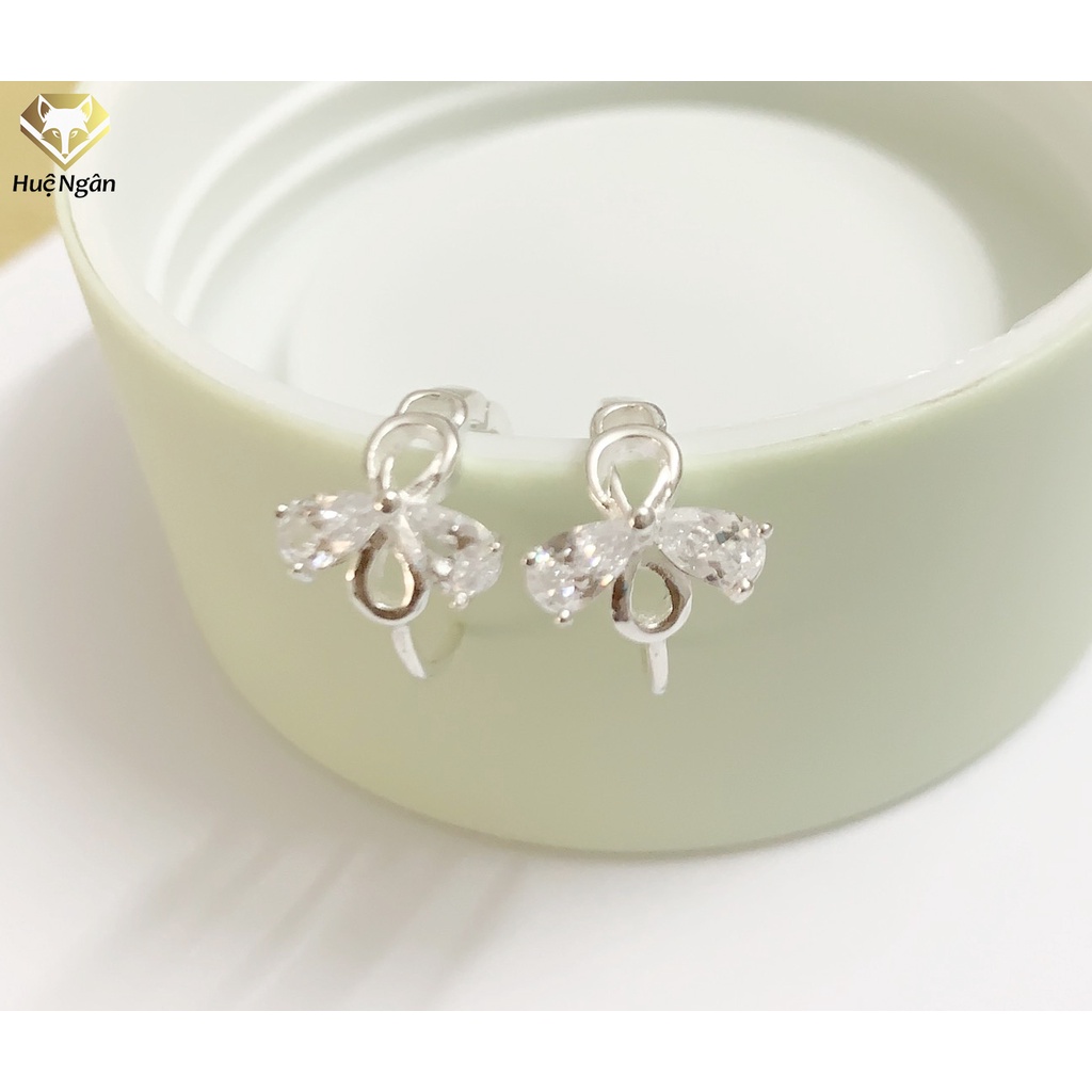 Bông tai bạc 925 Huệ Ngân - Nơ xinh RYE140493