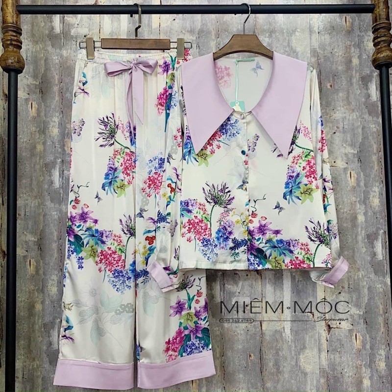Đồ Bộ Pijama☘️Bộ Lụa Tay Dài☘️Chất liệu mát lịm 🌸[HÀNG ĐẸP CHUẨN] | BigBuy360 - bigbuy360.vn