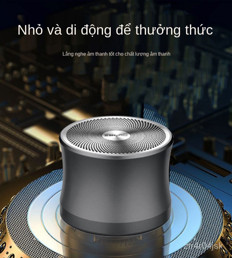 Đức Mini Cannon Điện Thoại Di Động Loa Bluetooth Loa Siêu Trầm Nặng Âm Thanh Lớn Ngoài Trời Xe Di Động Loa Vi Tính