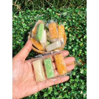 Kẹo dừa non mix 3 vị gấc lá dứa sữa 55k 500g