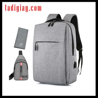 Balo Laptop Thời Trang Nam Đơn Giản Đa Năng Ba lô Đi Học Công Sở Nam Phong Cách Hàn Quốc - TADIGIAY.COM