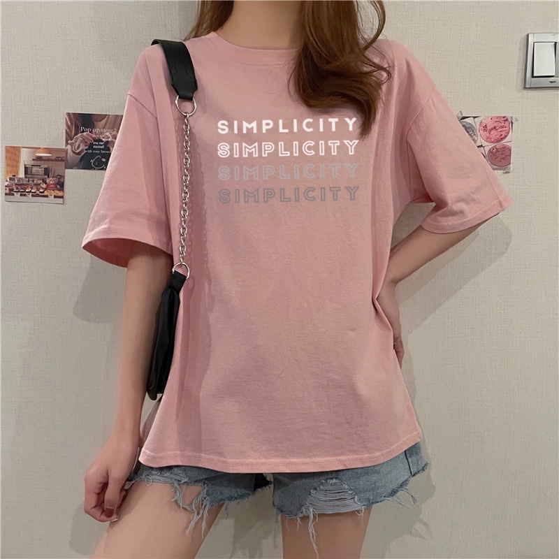 Áo thun nữ tay ngắn cổ tròn cotton SIMPLICITY COYO CT019