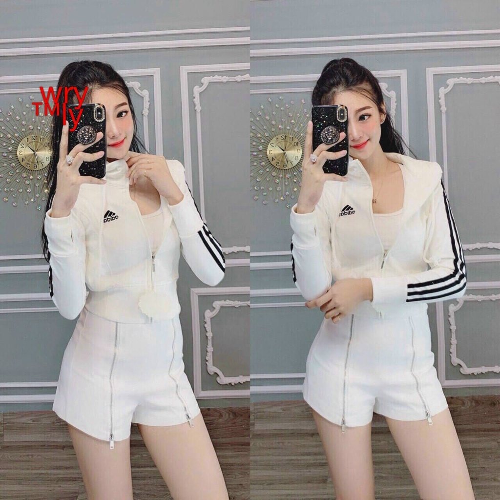 Áo Khoác Nữ lở - logo thêu