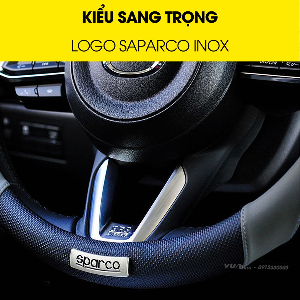 Bọc vô lăng sparco Chính hãng italia cao cấp sang trọng, vừa vặn tất cả các dòng xe ô tô, chống trơn trượt thoáng mồ hôi