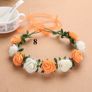 vòng hoa  chụp hình kỷ yếu, chụp hình bé gái đủ màu ( giao ngẫu nhiên nếu chọn màu ib shop )