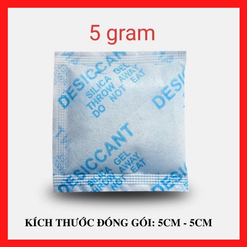 500gr Gói Hút Ẩm loại gói 2g, 3g, 5g - Hạt chống ẩm mốc, khử mùi