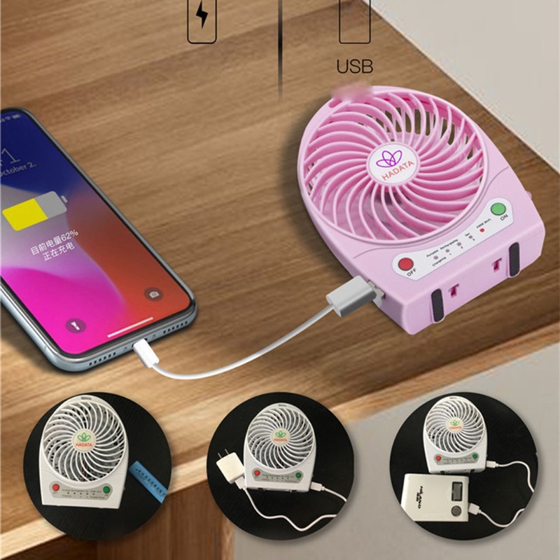 Quạt Mini Có Đèn LED Và Kẹp Gắn Bàn Tiện Lợi
