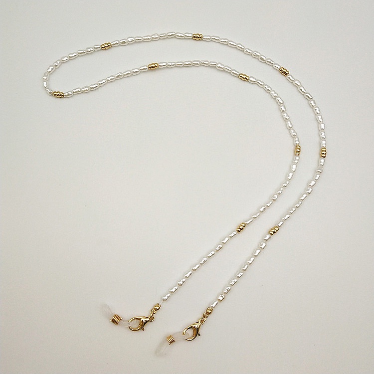 Dây đeo mắt kính 70cm đính vỏ ngọc trai xinh xắn