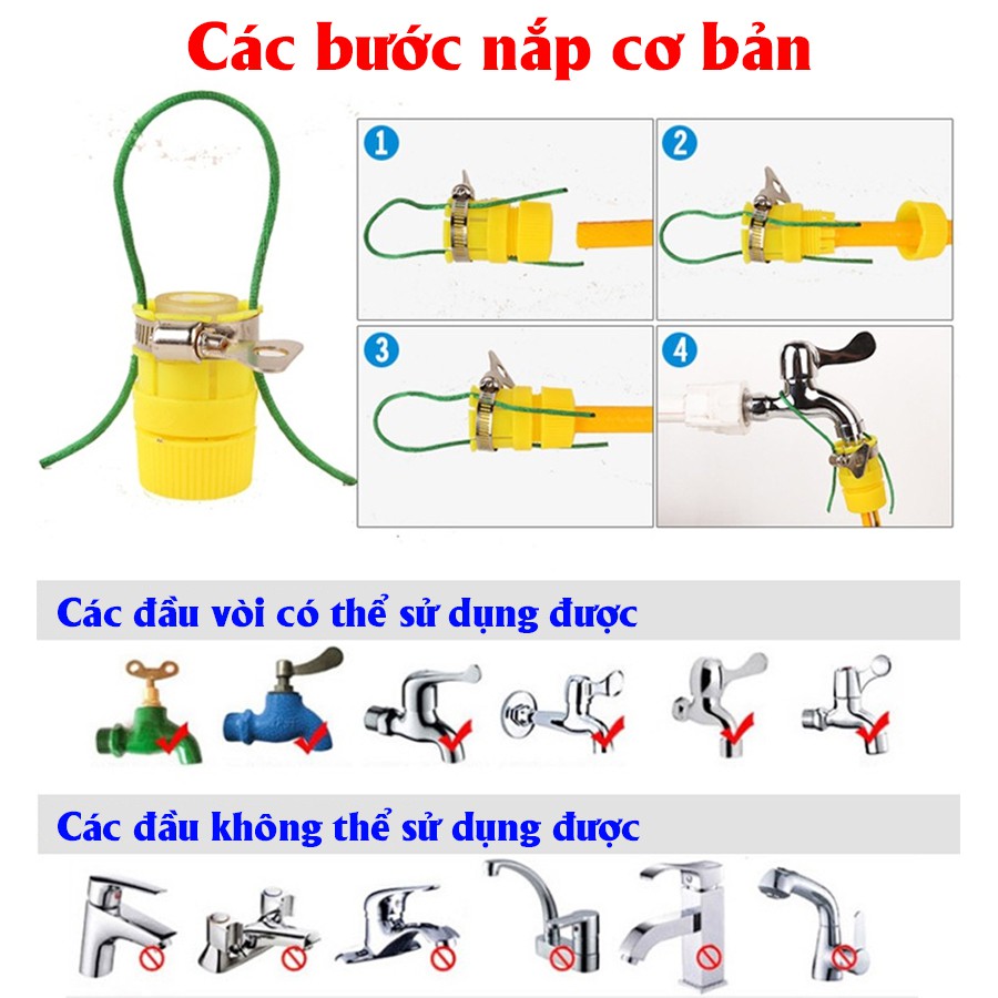 Vòi xịt tăng áp rửa xe tưới cây áp lực cao Car365 có thể điều chỉnh áp lực nước - CAR51