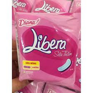 Băng Vệ Sinh Diana Libera Siêu Thấm Siêu Mỏng Không Cánh Gói 8 Miếng