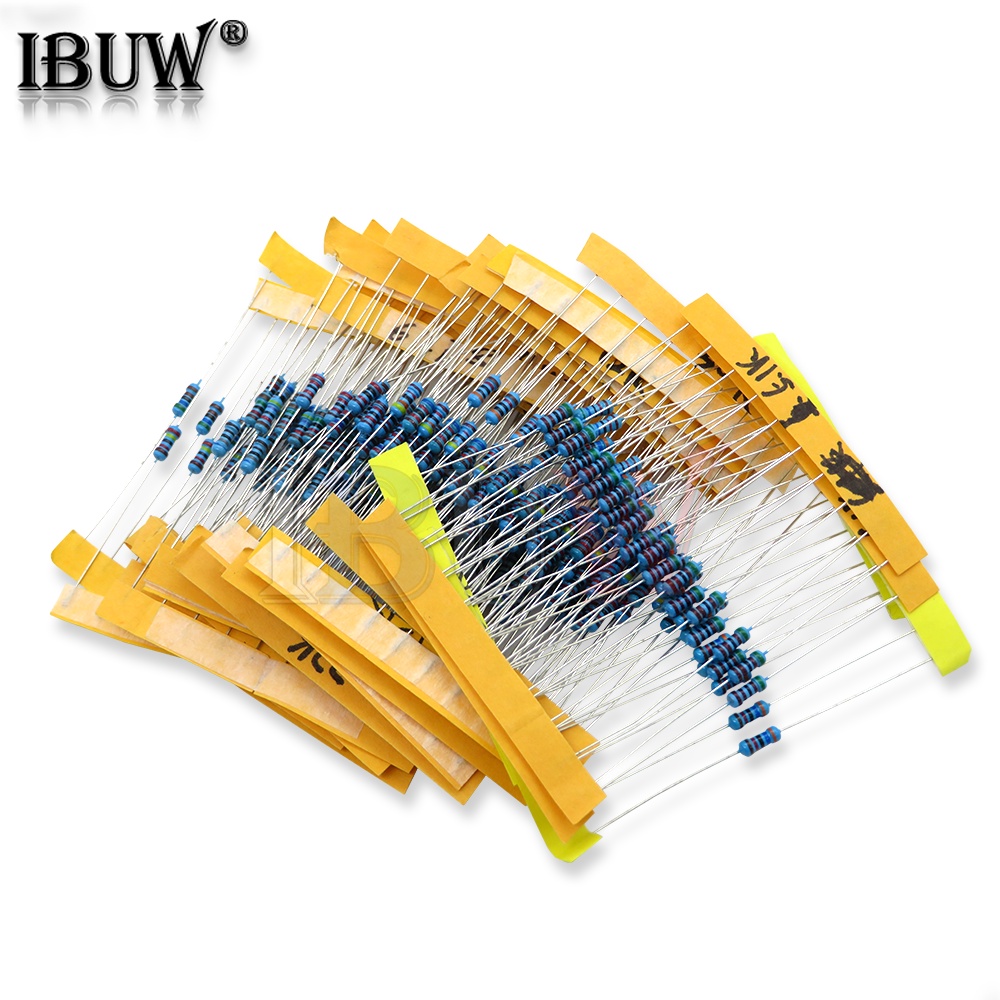 Set 10 Điện Trở Màng Kim Loại 24Vues 1/4W 0.25W 1% 4.7k-68k