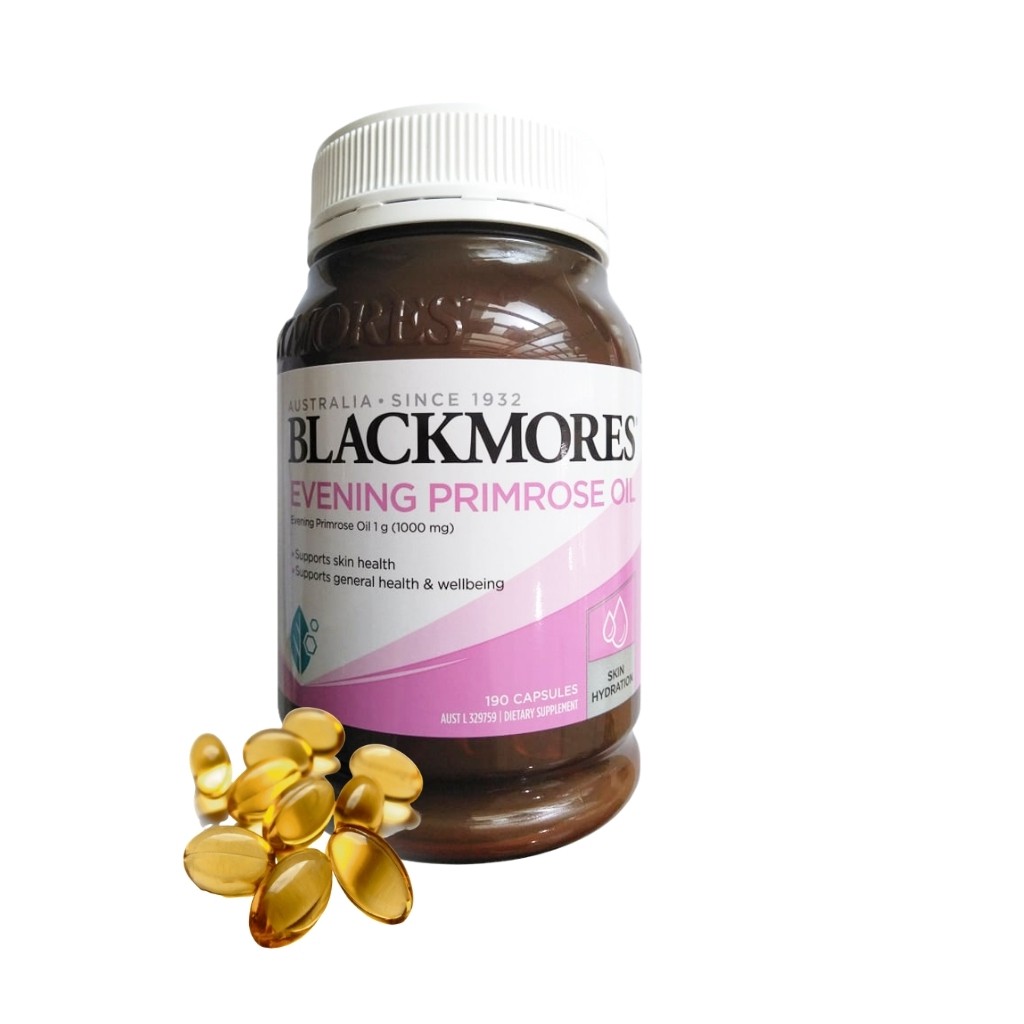 Tinh dầu hoa anh thảo Blackmore, vitamin đẹp da, cân bằng nội tiết tố - hộp 190 viên