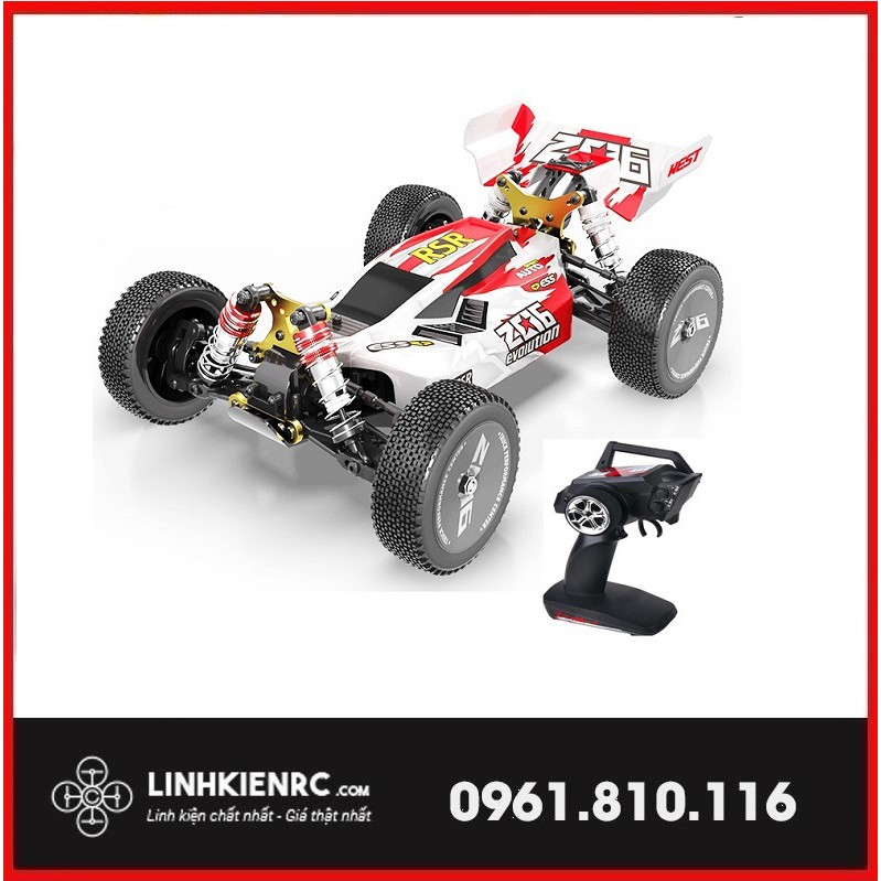 Xe Ô Tô Địa Hình Quái Vật WLTOYS 144001- Tốc Độ 60Km/h -Tỷ Lệ 1/14 Động Cơ Siêu Khỏe -Giảm Sóc Kim Loại Hầm Hố- Có Video