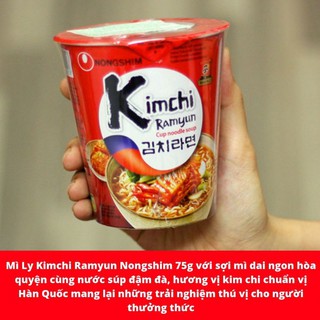 Mì ly Kim chi Nong Shim 75g