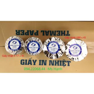 10 cuộn giấy in bill tính tiền k80 phi 45