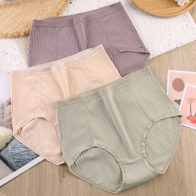 Quần Lót Bigsize Cạp Cao Thun Sọc 60-120KG