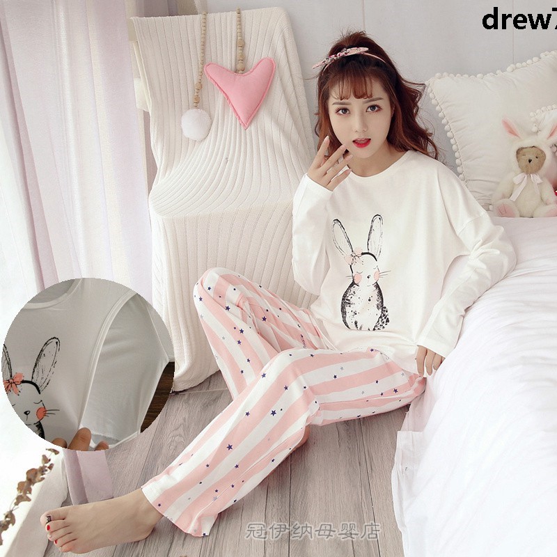 Bộ Đồ Ngủ Thời Trang Tay Dài Form Rộng Thoải Mái | BigBuy360 - bigbuy360.vn